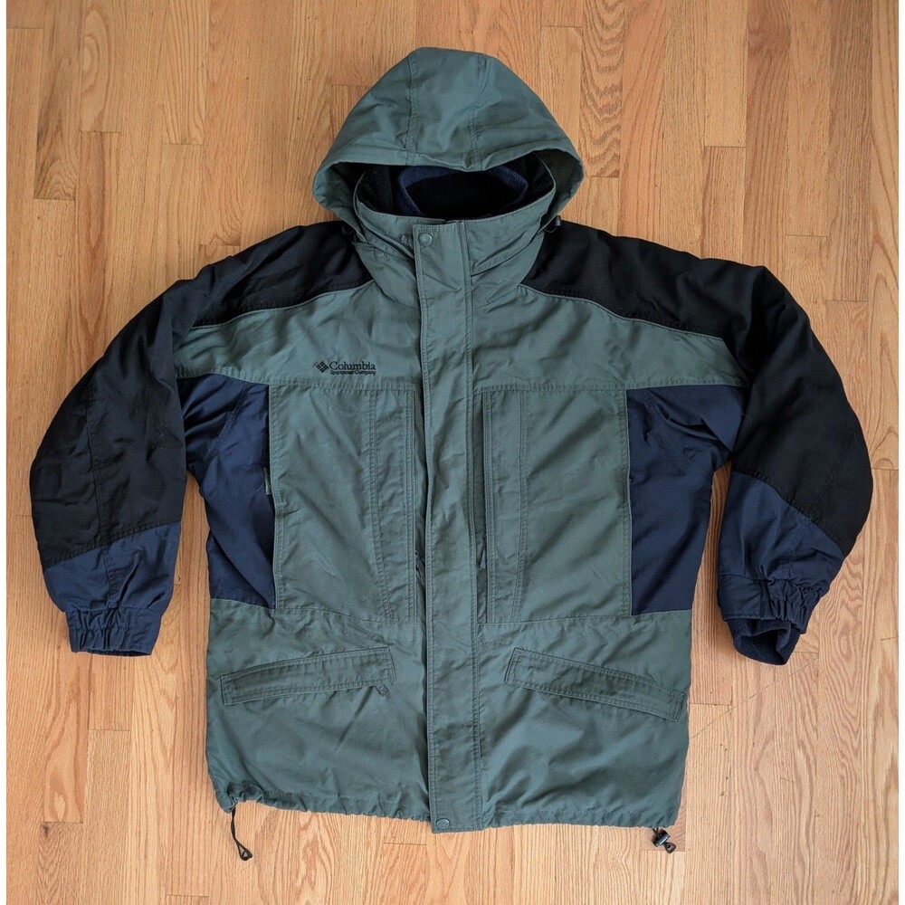 Columbia Jacket 3 In 1 Interchange System Ski Snow Shell Fleece Anchor Peak